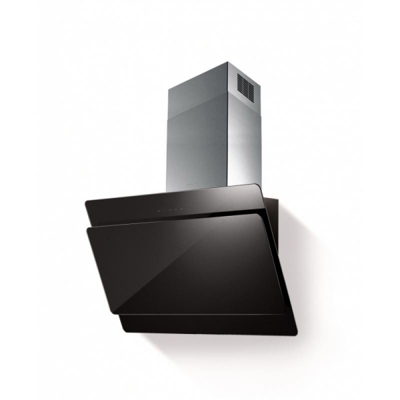 METRIX 80 CM GLASS AND STAINLESS STEEL CHIMNEY HOOD MOD.DOPPIO BL